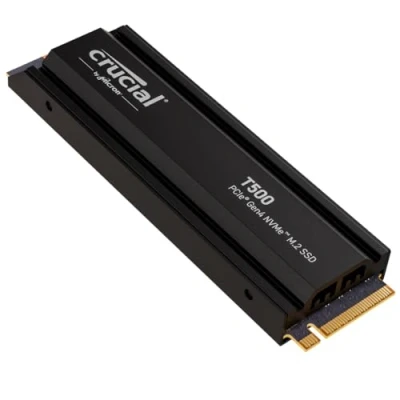 Afbeelding van Crucial T500 4TB PCIe Gen4 NVMe M.2 Interne Gaming SSD (Solid State Drive) met Koellichaam, Tot 7000MB/s, Compatibel PlayStation 5 (PS5), Laptop/Desktop, Microsoft DirectStorage CT4000T500SSD5