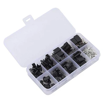 Afbeelding van 200Pcs SM Plug Connector, JST 2.54Mm 2/3/4/5PIN Mannelijke Vrouwelijke Draad Jumper Pin Header Connector Behuizing Kit, &amp; Crimp Pins Elektrische Terminals