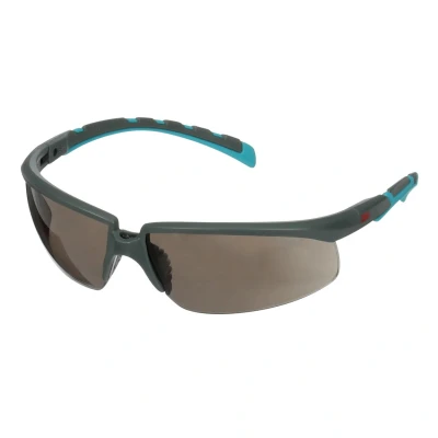 Afbeelding van 3M Veiligheidsbril EN 166 EN172 beugel grijs/turkoois, glas grijs polycarbonaat 1 stuk 7100208793
