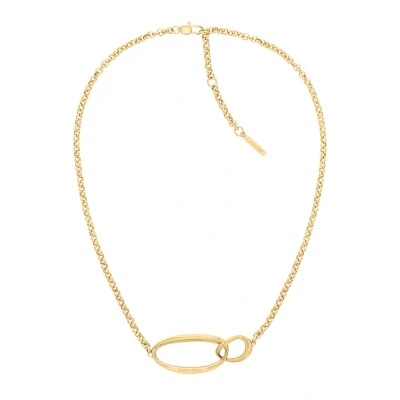 Afbeelding van Calvin Klein GP Ketting, Dames, Maat: One Size, Gold coloured
