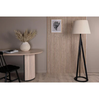 Afbeelding van Svea Nala vloerlamp 160 cm linnen zwart Polypropyleen