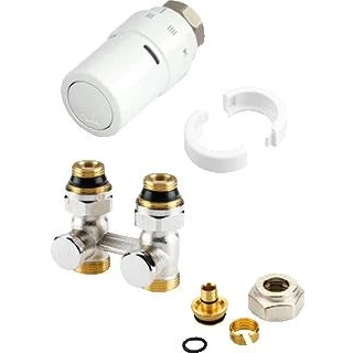 Afbeelding van Danfoss Design H onderblok 2 pijps RAX K set M30/16 x mm AKB recht