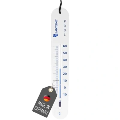 Afbeelding van Lantelme Zwembadthermometer, pool zwembad vijver thermometer zinkend analoog snoer, watertemperatuur 4824