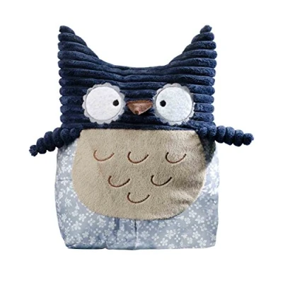 Afbeelding van GLOREX 0 4640 1 Knuffel om zelf op te vullen Uil Sana, ca. 25 cm hoog, genaaid van hoogwaardig pluche, hoeft alleen nog maar gevuld worden, met geboortecertificaat