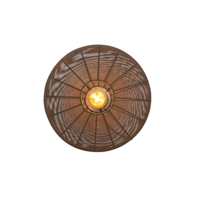 Afbeelding van Light &amp; Living Bahoto wandlamp Ø51 cm mat donkerbruin Metaal