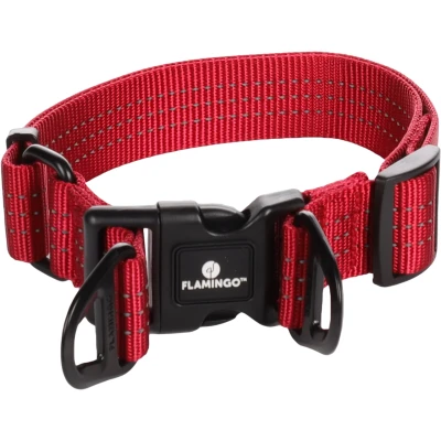 Afbeelding van &quot;Hondenhalsband Zorba: Effectieve Trekontlasting voor Optimaal Comfort&quot; Rood / L 45 65cm x 32mm 3mm