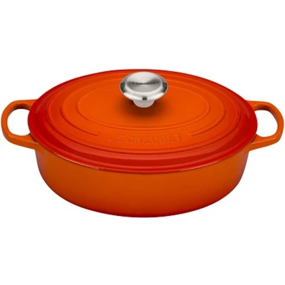 Afbeelding van LE CREUSET Signature Ovale Braadpan 27cm Oranje