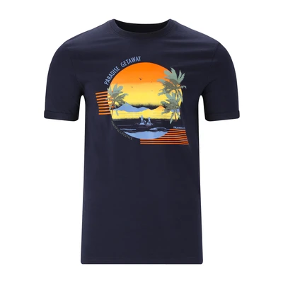 Afbeelding van Cruz Tshirt print, Heren, Maat: 4XL, 2048 navy blazer