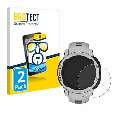 Afbeelding van BROTECT (2 Stuks) Schermbeschermer voor Garmin Instinct 2S Solar (40 mm) Screen Protector Transparant