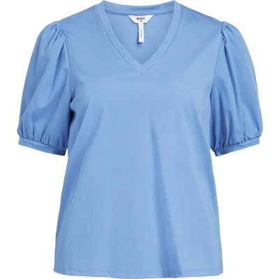 Afbeelding van Object Caroline Tshirt basic, Dames, Maat: XS, Provence