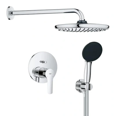 Afbeelding van GROHE Start douchesysteem inbouw met Vitalio 250 (inbouw mengkraan, universele inbouwbox, hoofddoucheset, 2 straalsoorten handdouche, doucheslang 1500 mm), chroom, 25292000