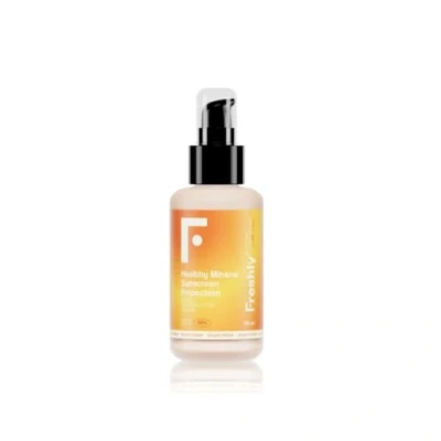 Afbeelding van Freshly Cosmetics Zonnebrandcrème SPF 50 met fysieke filters Healthy Mineral Sunscreen Protection. 100 ml