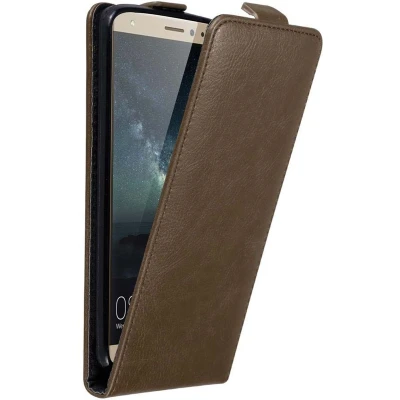 Afbeelding van Cadorabo Hoesje geschikt voor Huawei MATE S in KOFFIE BRUIN Beschermhoes Flip Case Cover magnetische sluiting