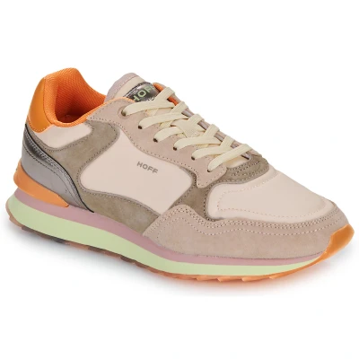Afbeelding van HOFF Cagliari Sneakers laag, Dames, Maat: 39, Beige Leer en textiel