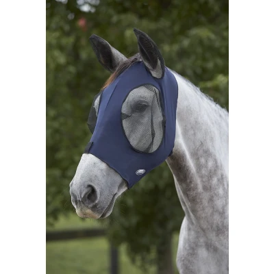 Afbeelding van Weatherbeeta Vliegenmasker Deluxe Stretch Bug met Oren Navy/Zwart Full