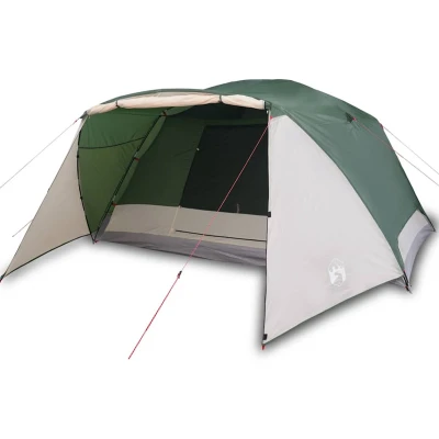 Afbeelding van vidaXL Tent met luifel 4 persoons waterdicht groen