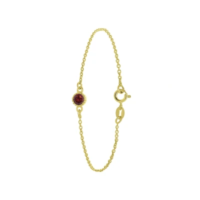 Afbeelding van Lucardi Armband goud / roestrood