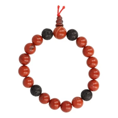 Afbeelding van Ruben Robijn Powerbead mannen jaspis rood (1 st)
