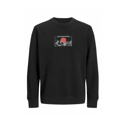 Afbeelding van R.D.D. Royal Denim Division Gedruckt Sweater, Heren, Maat: Large, Black