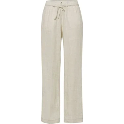 Afbeelding van BRAX Damesstijl Farina Pure Linen broek, lichtbeige, 34L, 26W x 34L