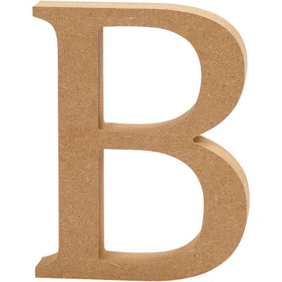 Afbeelding van Creative hoofdletter B MDF 13 cm