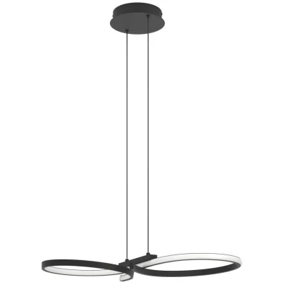 Afbeelding van EGLO Serpins Hanglamp LED 66 cm Zwart/Wit