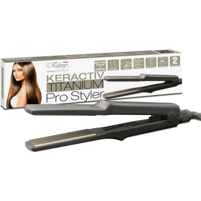 Afbeelding van Italian Design Electrical Items HAIR Straightener Keraktiv Prostyler Stylingproduct, Dames, Maat: One Size, Black