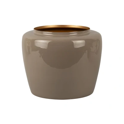 Afbeelding van Pt Bloempot Grand Medium Warmgrijs Ø25x20cm