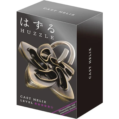 Afbeelding van Huzzle breinbreker Cast Helix 11,8 cm staal brons