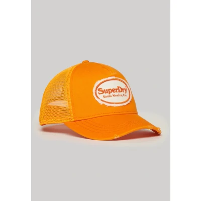 Afbeelding van Superdry Vrouwen Fluro Mesh Truckerpet Oranje Grootte: 1SIZE