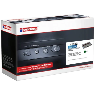 Afbeelding van Edding Drum vervangt Brother DR 2000 Compatibel Zwart 12000 bladzijden EDD 1032 18