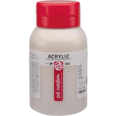 Afbeelding van Talens Art Creation acrylverf flacon van 750 ml, zilver