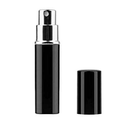 Afbeelding van TRIXES Aftershave parfumflesjes en verstuiver met 5 ml voor op reis, zwart
