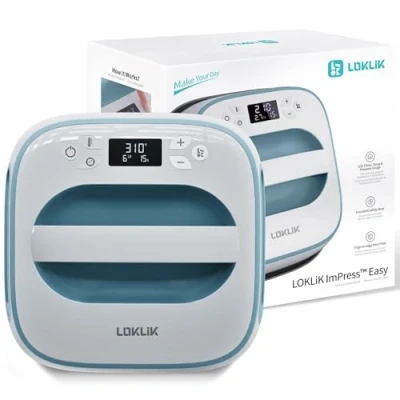 Afbeelding van Loklik Easy Heat Press Verwarmingspers Blauw