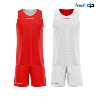 Afbeelding van Givova, kit dubbel, rood/wit, L
