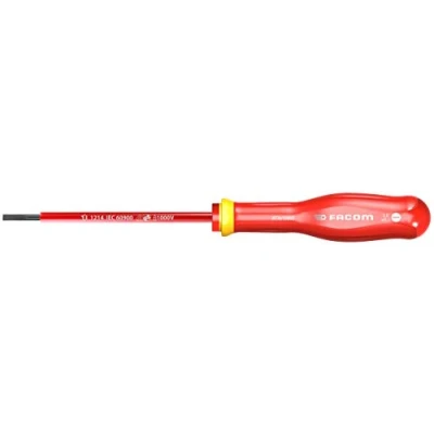 Afbeelding van Facom VDE Schroevendraaier tot 1000 Volt geïsoleerd Protwist sleufschroeven AT3X100VE 3x100 mm