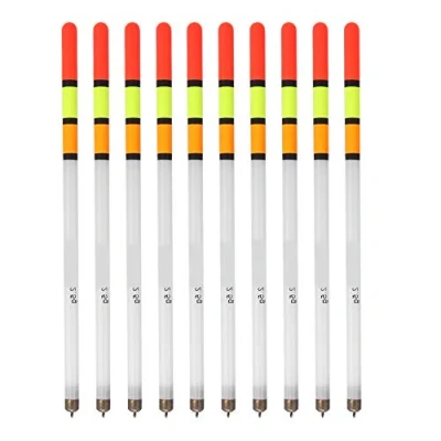 Afbeelding van Vissen Bobber Kit, 10 stks Duurzame Plastic Drijvers &amp; Assortiment Stick Tube Multi Purpose Visvoer aas voor Zeevissen, Rots Vissen, Ijsvissen, Stream Vis drijft