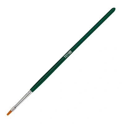 Afbeelding van KREUL 721100 Universele penselen Basic Synthetics van fijn nylonhaar, plat, maat 0, voor kunst, hobby, school en grootschalig gebruik