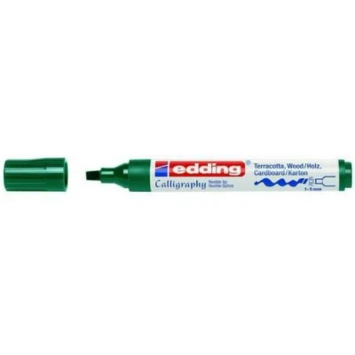 Afbeelding van edding 1455 kalligrafie marker flexibel flesgroen 10 Stuks
