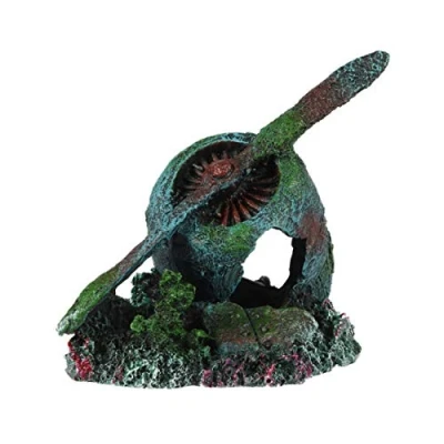 Afbeelding van Aqua Della Vliegtuigmotor Aquarium Ornament 12x9.2x10.7 cm