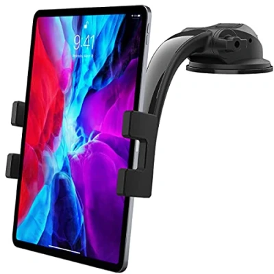 Afbeelding van Auto Tablet Houder Dashboard, woleyi Zuigkracht iPad Autohouder met Verstelbare Arm, Car Dashboard Mount voor Pro, Air, Mini 5 4 3 2, Galaxy Tabs, iPhone 14 Pro Max 12.9&quot; Telefoon &amp;