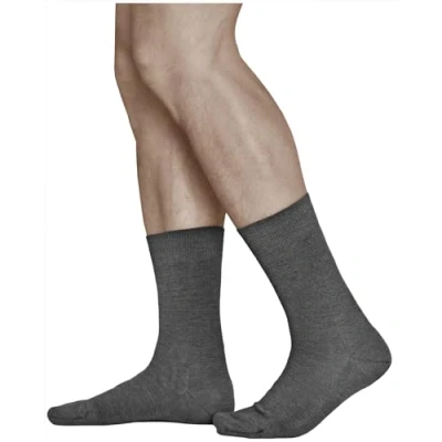 Afbeelding van VITSOCKS Merino Wol Sokken Heren Warm Dun Zacht Ademend (3 PAAR) Business Wintersokken, donker grijs, 39 41