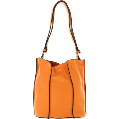Afbeelding van FREDsBRUDER Leren Schoudertas FB Midi Bucket Melon Oranje