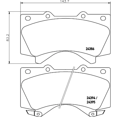 Afbeelding van Remblokkenset, schijfrem HELLA PAGID 8DB 355 013 151