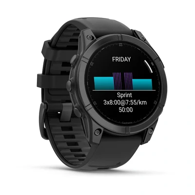 Afbeelding van Garmin fēnix E 47mm AMOLED Multisport Smartwatch Sportspecifieke workouts 100+ sport apps 10ATM Waterdicht tot 16 dagen batterij Donkergrijs/zwart