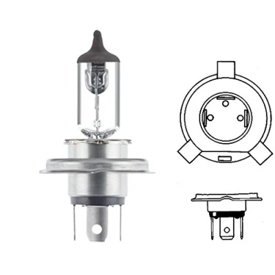 Afbeelding van HELLA VALUEFIT Halogeen Gloeilamp H4 High Wattage only for offroad applications 12V 100/90W Sokkeluitvoering gloeilamp: P43t 38 Doos Aantal: 1 8GJ 002 525 203