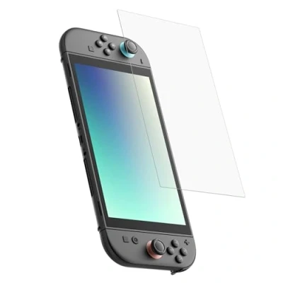 Afbeelding van Belkin Gaming Tempered Glass Reflectiewerende Screen Protector voor de Nintendo Switch 2, hardheid van 9H, dun, krasbestendig, vingerafdrukwerend, met Easy Align frame luchtbelvrije bevestiging