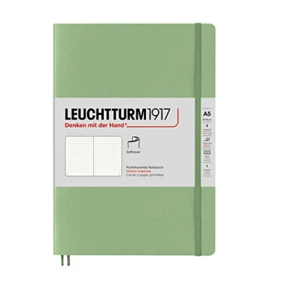 Afbeelding van Leuchtturm notitieboek soft medium pastel groen dots