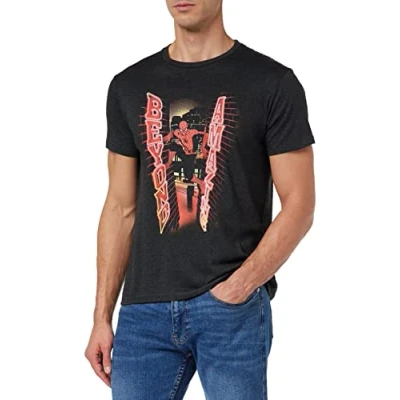 Afbeelding van Marvel MEMARCOTS242 T shirt, antraciet melange, XXL, heren, gemêleerd, XXL