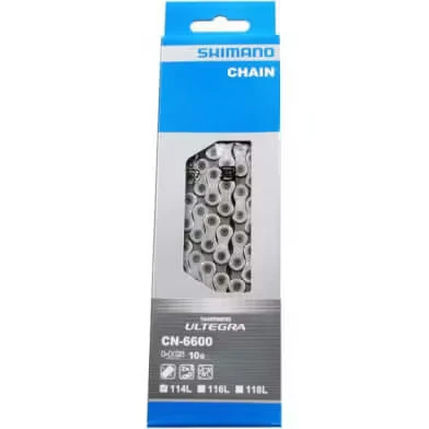 Afbeelding van Shimano Ultegra CN HG 6600 10 ketting BikeTotaal.nl Grijs